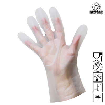 De duidelijke Plastic Beschikbare Handschoenen van TPE voor Keukenvoedsel Behandeling
