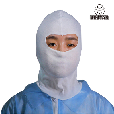 OSFA-Katoen Beschermend Steriel Beschikbaar Hood White With Overlock Sewing