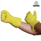 ODM Gele de Handschoenentroep Gevoerde Rubberhandschoen van het Huishoudenlatex voor Keuken