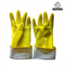 ODM Gele de Handschoenentroep Gevoerde Rubberhandschoen van het Huishoudenlatex voor Keuken